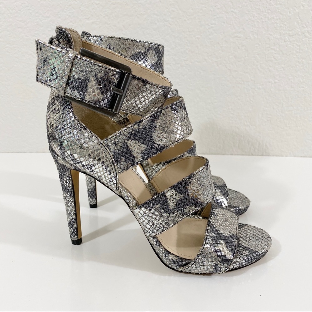 Vince Camuto Rittel Snake-Embossed leather heels sz 6.5 - Picture 2 of 10